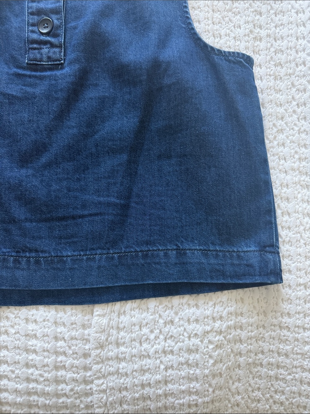 Gap Sleeveless Denim Crop Top - Picture 6 of 6